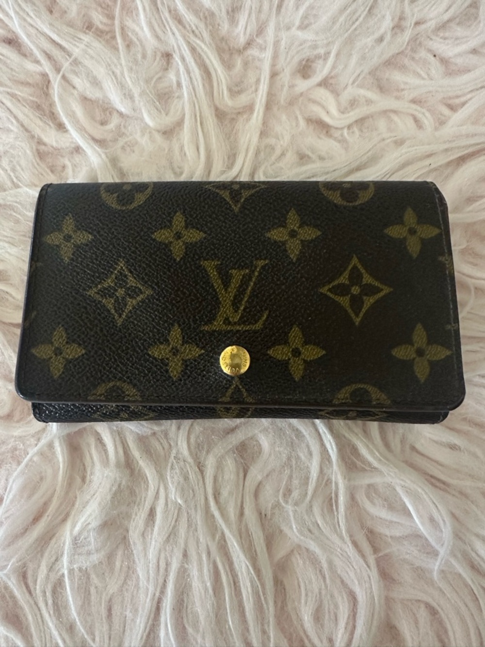 Vintage  Louis Vuitton Monogram Porte Monnaie Billets Tresor